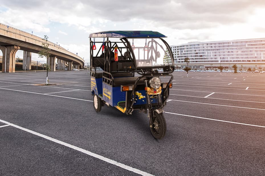 Mini Metro Blue E Rickshaw