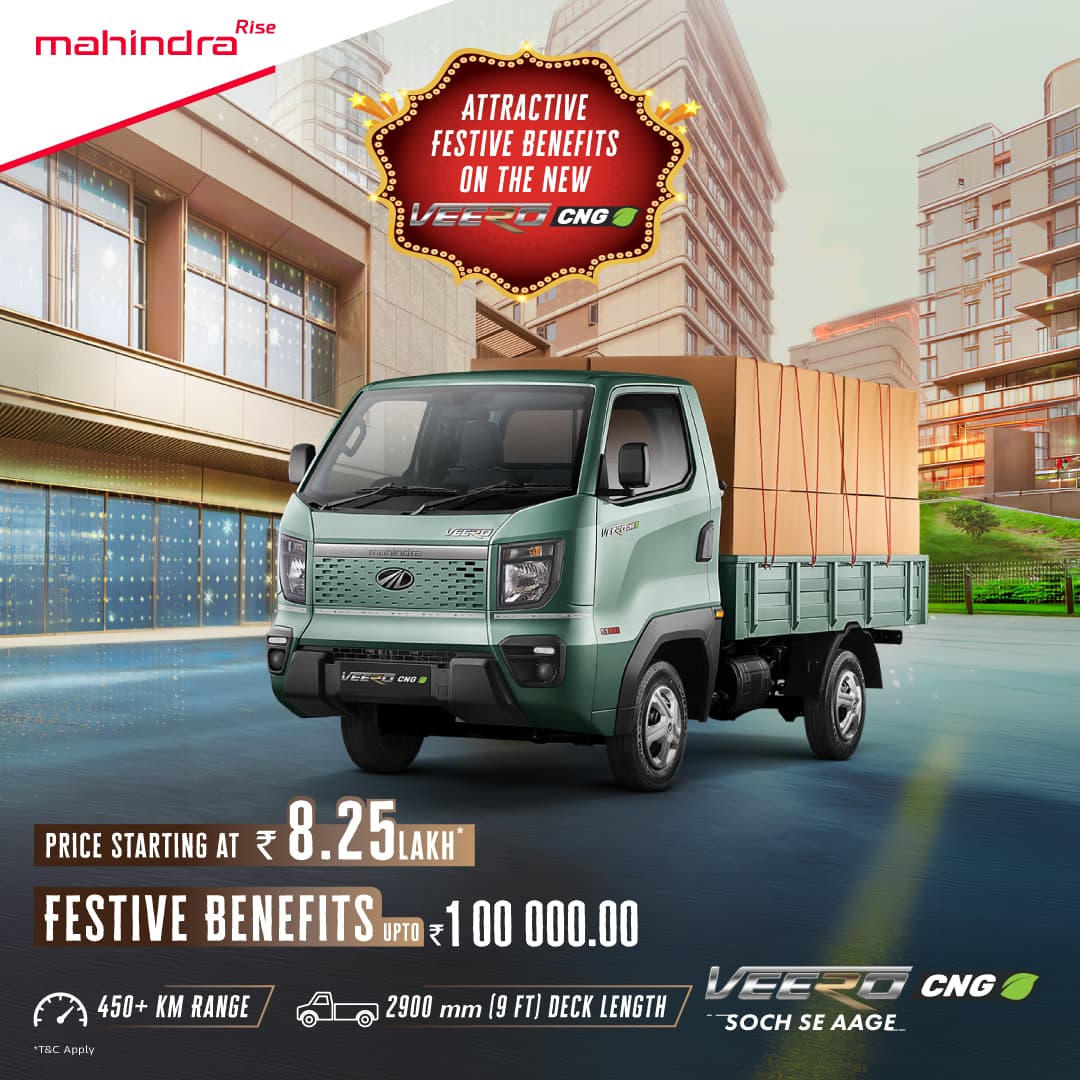 Mahindra Veero CNG – festive benefits, price starting at ₹8.25 lakh